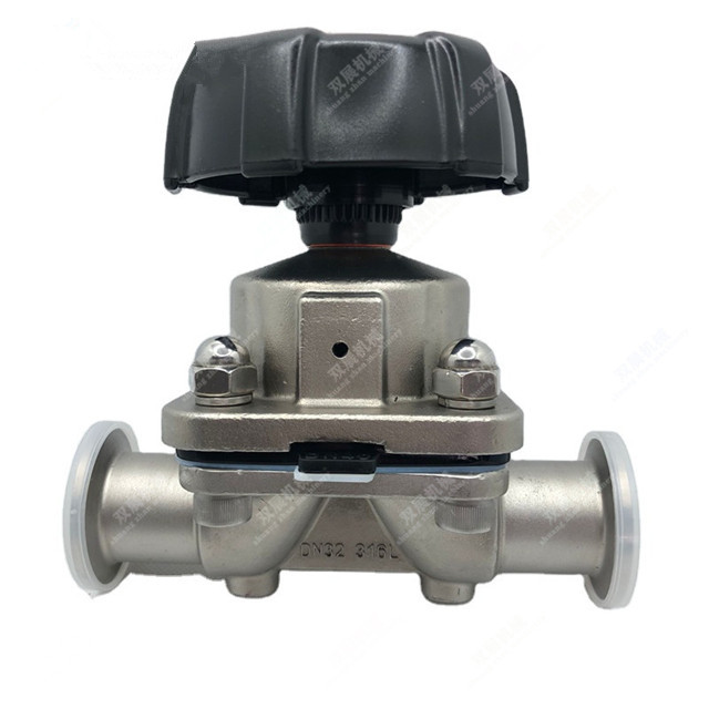 Sanitary Stainless Steel Tri Clamp Diaphragm Valve Manually Operated