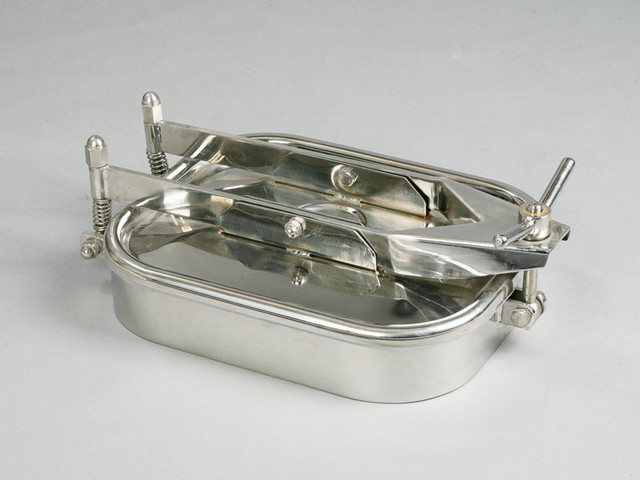 Sanitary Stainless Steel Rectangular Tank Manhole Cover 430x330