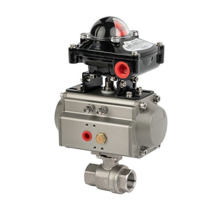  Air Driven Stainless Steel FNPT Ball Valve Full Bore Style