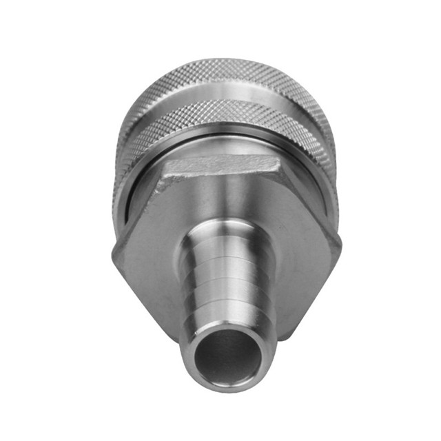 Stainless Steel 1/2 In. Barb X Female Quick Disconnect Adaptor