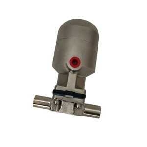 1/2" Stainless Steel AISI316 Metal Pneumaticlly Actuated Hygienic Diaphragm Valve 