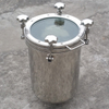 Sanitary Stainless Steel Top Open Tank with Full Sight Glass