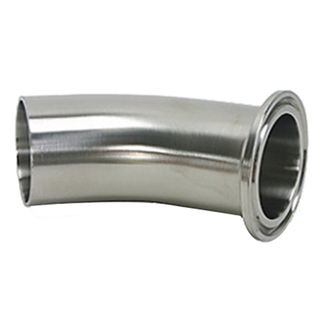 Sanitary Tri Clamp to Weld 45 Degree Elbow-Stainless Steel 304/316L