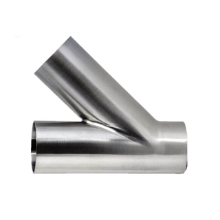 Sanitary Stainless Steel Weld 45 Degree Lateral Y 