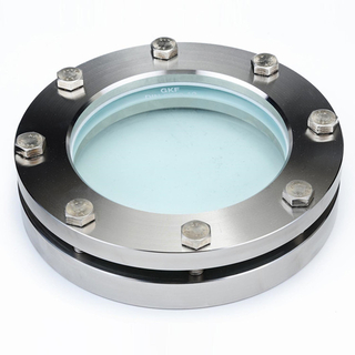 Sanitary Stainless Steel 4in. /DN100 Round Flanged Sight Glass PN16 