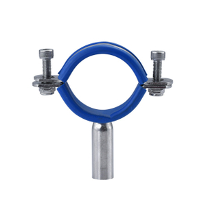 Sanitary Stainless Steel Round Tube Hanger with Blue Silicon Insert