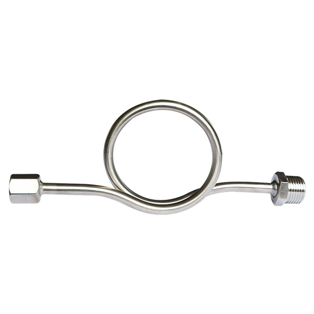 Stainless Steel Pressure Manometer Instrument Swivel Siphon Tube 