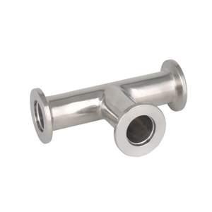 304 Stainless Steel ISO-KF Vacuum Flange Tee Fitting