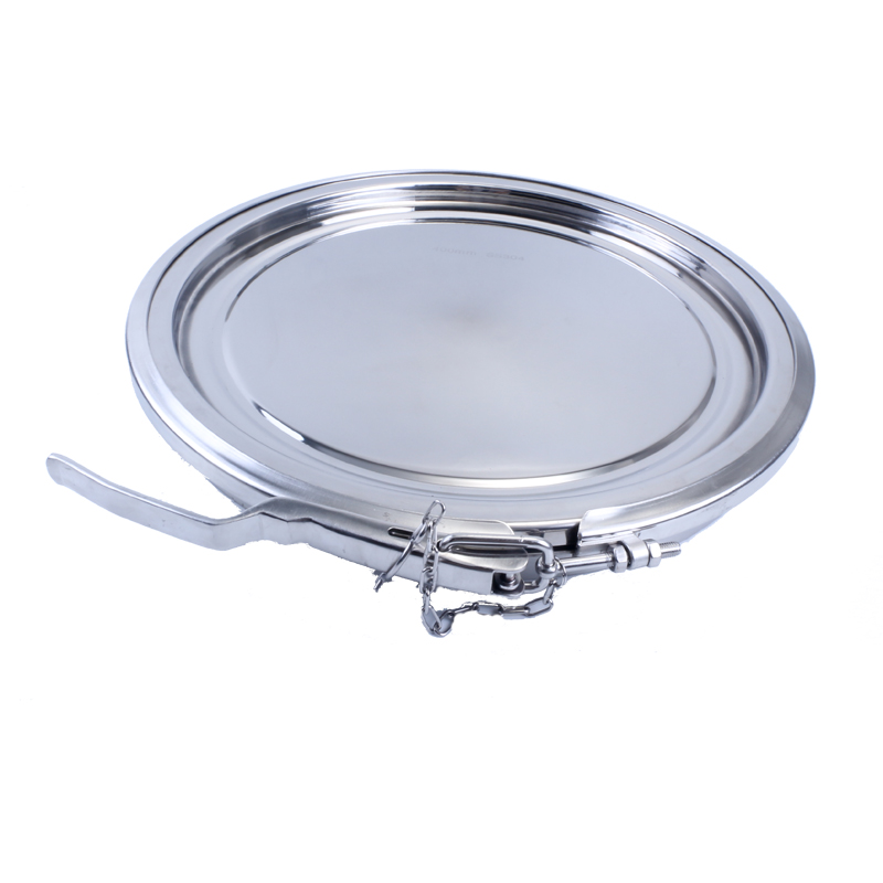 Sanitary Stainless Steel Round Clamp Manhole Cover Silicon Sealing